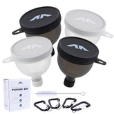 HOSHI HEALTH protein powder funnel front view, portable for on-the-go workouts.