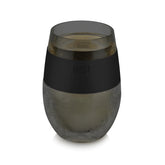 Host Wine Freeze cup front view showing stemless design for easy handling.