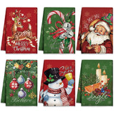 Hosuly Christmas towel with Santa pattern adds festive kitchen charm and quick cleanup.