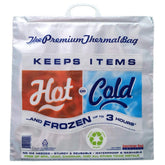 Hot Cold Bag PINSUKO open with insulated interior for keeping items hot or cold.