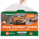 Hotensil slow cooker liners packaging with 30-count box for easy storage