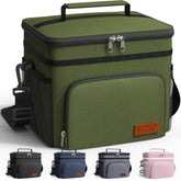 HOTOR insulated lunch bag front pocket for easy meal organization and quick access.