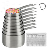 Hotsyang measuring cups set, 1 cup 240ml with clear engraved marks for precise cooking.