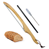 HOTTOR sourdough bread knife in action delivering clean cuts for crusty loaves