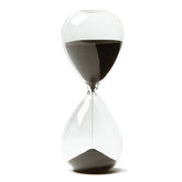 HoveBeaty 15-minute black hourglass timer for focused work sessions.