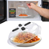 Hover Cover magnetic splatter cover for 12-inch plates keeps microwave clean and organized