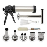 Hoypeyfiy jerky gun with five nozzles for versatile meat shapes