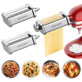 HOZODO pasta attachment for KitchenAid enables smooth dough rolling