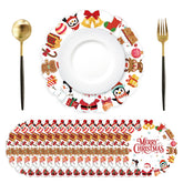 HSDSH Christmas placemats 50-pack for festive table setting and quick cleanup