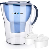 Hskyhan alkaline water filter pitcher blue delivers purified, better-tasting water