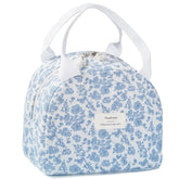 Hualinsyi blue floral lunch bag with corduroy fabric keeps meals fresh at work