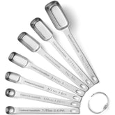 Hudson Essentials measuring spoons nest to save space in your drawer