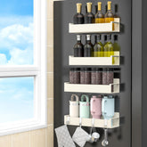 HuggieGems magnetic spice rack on fridge door for quick access