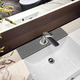 HUHAYUYA Stone Faucet Mat close-up shows absorbent, porous surface for fast drying.
