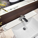 HUHAYUYA Stone Faucet Mat close-up shows ultra-absorbent surface and quick drying.