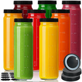 Huichuiero 20oz glass bottle with lid for airtight storage on the go.