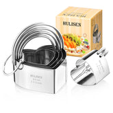 HULISEN heart cookie set with an arched handle for comfortable cutting