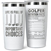 HUNIGIFT golf tumbler 20oz on course keeps drinks hot or cold during rounds.