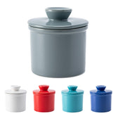 Husfunov butter crock with water line for airtight freshness on spreading toast