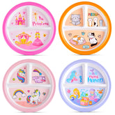 Hushee princess design divided plate for girls promotes balanced meals