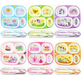 Hushee unicorn-themed plate keeps meals colorful and engaging for kids