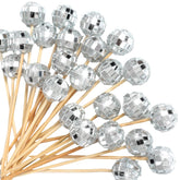 Hushee disco ball cocktail picks 100-pack for elegant garnishes at weddings