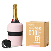 Huski Champagne Chiller front view showing elegant iceless cooling