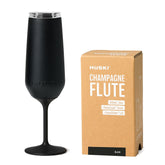 Huski champagne flute with detachable stem for stemmed or stemless serving