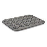 husMait 24-cup mini muffin pan for easy batch baking and release