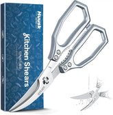Huusk seafood scissors with blade open for precise cuts in seafood prep