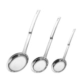 Hvanam 3-piece sieve set in sturdy stainless steel for versatile cooking.