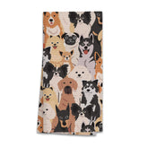 Hxlac funny dog kitchen towel with playful paw print, great for kitchen decor and cleanup