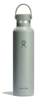Hydro Flask 24oz Agave Green Bottle with handle for easy daily hydration.