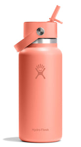 Hydro Flask 32oz wide-mouth bottle keeps ice cold for up to 24 hours.
