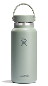 Hydro Flask 32 oz wide mouth bottle in agave green for on the go hydration.