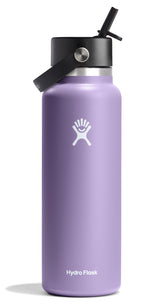 Hydro Flask 40oz Moonshadow bottle front view for high-capacity hydration on outdoor adventures.