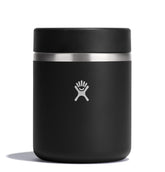 Hydro Flask Food Jar 28oz Black insulated with easy-open lid for hot meals on the go.