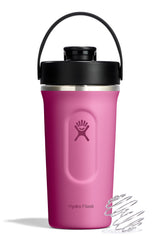 Hydro Flask shaker bottle 24oz reef pink for on-the-go smoothies.