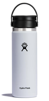 Hydro Flask wide-mouth bottle with Flex Sip Lid, 20 oz, leakproof for travel
