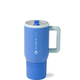 HydroJug Kids 20 oz flip lid close-up showing leak-free design for school use