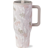 HydroJug Traveler camo bottle front view shows rugged style and generous 40 oz capacity.