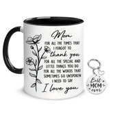 Hyturtle Mom 11oz mug front view with durable, fade-resistant print for gifting.