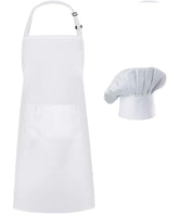 Hyzrz chef apron and white hat set with dual pockets for easy tool access during cooking