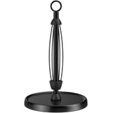 HZE Black Paper Towel Holder with one-hand tear for quick, mess-free kitchen tasks