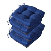 IASEAHK navy tufted dining chair cushion with foam for comfortable seating