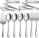 IAXSEE 11-pcs serving utensils set for buffet service and easy cleaning