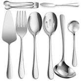 IAXSEE large serving spoon for buffet service with durable stainless steel