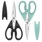 iBayam All Purpose Kitchen Shears with black handle ideal for versatile cutting tasks.