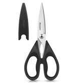 iBayam all purpose kitchen shears with protective sheath for safe storage and quick access.