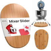 Ibyx elegant sliding tray under cabinet keeps the coffee maker within easy reach.